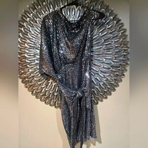 Silver/Black Sequin Dress